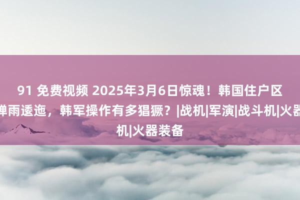 91 免费视频 2025年3月6日惊魂！韩国住户区被炸弹雨逶迤，韩军操作有多猖獗？|战机|军演|战斗机|火器装备